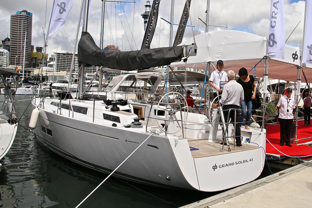 Auckland On The Water Boat Show - Day 1 - September 29, 2016 - Viaduct Events Centre - Grand Soleil 41 © Richard Gladwell www.photosport.co.nz